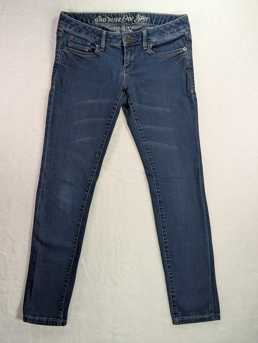 Converse Sheridan Low Rise Skinny Jeans Dark Wash Y2K 2000s 6